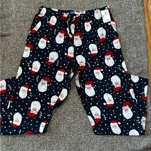 Old Navy men Navy Santa Face Pajama Pants